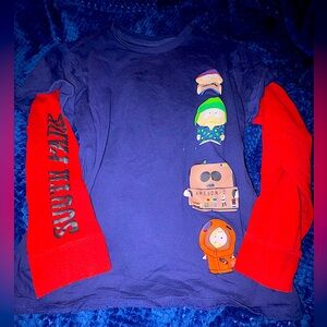 South Park Long Sleeve W/ different colored sleeves